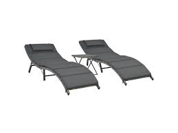 Votre chaise longue jardin pas chère se commande sur rakuten. Sublime Meubles De Jardin Serie Tbilissi Ensemble De Chaises Longues Pliables 5 Pcs Resine Tressee Gris Vente De Sans Marque Conforama