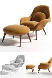 swoon chair with footstool 3d model bentanji swoon chairs footstool chair