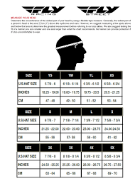 Fox Womens Helmet Size Chart Tripodmarket Com