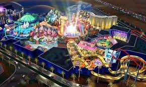 E311, sheikh mohammed bin zayed road, near arabian ranches, next to global village. Img Worlds Plans Second Dubai Theme Park