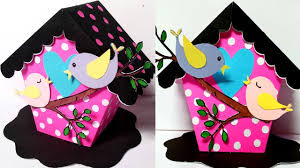 If you are looking for easy kids crafts to do with things that you have around the home, this page is your best starting point. Bird House How To Make A Bird House Bird House Making Bird House Craft Paper Craft Youtube