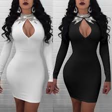 9 99 Fashion Women Long Sleeve Bodycon Casual Party Evening Cocktail Mini Club Dress Ebay Fashion Short Mini Dress Long Sleeve Club Dresses Fashion