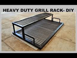 Heavy Duty Bbq Grill Rack Diy Youtube Bbq Grill Diy Bbq Grill Design Backyard Bbq Grill