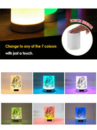 Custom Photo Text Led Night Light Bluetooth Music Player Touch Night Lamp
