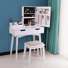 51 Makeup Vanity Tables To Organize Your Makeup Collection Vanity Desk With Lights Make Up Desk Vanity Makeup Table Vanity