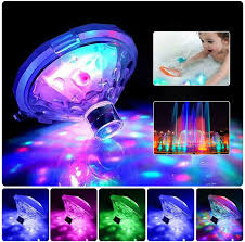 In the bubble bath, she added the orange and green glow sticks to give the illusion that the water is radiating colourful light. Swimming Pool Lights Led Disco Light Glow Floating Pool Light Waterproof Baby Bath Toy Battery Powered 7 Lighting Modes Hot Tub Spa Lamp Walmart Com Walmart Com