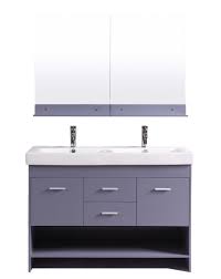 totti gloria 48 inch grey double sink
