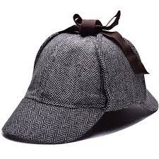 High Quality Role Playing Cap Detective Sherlock Holmes Deerstalker Cap Gray New Beret Hat Dress Hat Hat Wish Deerstalker Sherlock Holmes Costume Detective Sherlock Holmes