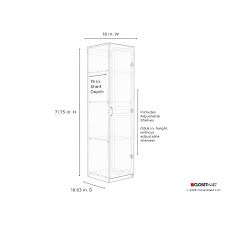 Doors are scratch, stain, impact and water resistant Closetmaid Dimensions 1 Door Freestanding Storage Cabinet Cabinets Cupboards