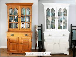 But if i were you, i'd get the same shade of color that is a step down from the glossiness level you chose before. Painted Hutch Makeover Abby Lawson