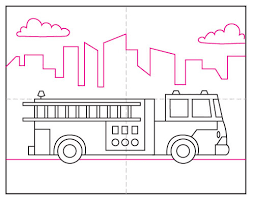 How To Draw A Fire Truck Art Projects For Kids