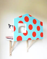 Cat Wall Design For Color Chart _ Sugar Paper With Red Polka Dots