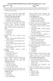 Check spelling or type a new query. Doc Ulangan Umum Semester Gasal Tahun Pelajaran 2014 2015 Mts Muhi Muntilan Academia Edu