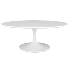 Show off your cool coffee table books on, well, this coffee table. Buy Modern White Oval Coffee Table Lippo