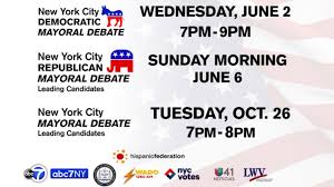 New york city had a primary election day on june 22. Wabc Tv To Host 3 Mayoral Debates Ahead Of New York City Primary General Election Abc7 New York