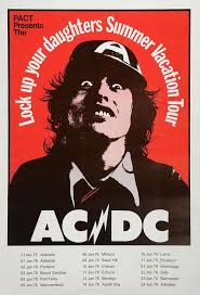 Ac Dc 1976 Australia Tour In 2020 Rock Band Posters Rock Posters Concert Posters