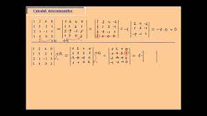 Pentru aceasta sunt necesare unele precizări. Determinant De Ordinul 4 Lic Determinant2 Youtube