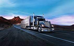 Download Wallpapers International Lone Star Road 2018 Trucks New Lone Star Semi Trailer Truck Lkw Trucks International Trucks Besthqwallpapers Com Semi Trailer Semi Trailer Truck Black Truck