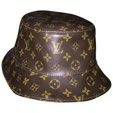 Pre Owned Leather Bucket Hat 228 Liked On Polyvore Featuring Accessories Hats None Louis Vuitton Vin Leather Bucket Hat Louis Vuitton Hat Leather Hats