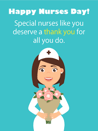 International nurses day is a day which is celebrated annually all over the world on may 12th. To A Special Nurse Happy Nurses Day Birthday Greeting Cards By Davia