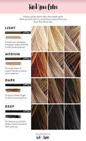 Find Your Color Jpg How To Color Eyebrows Hair Color Swatches Brow Color