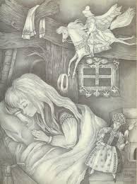 Vasilisa The Beautiful And Baba Yaga Illustrated By Ivan Bilibin Visions Of Whimsy Vasilisa The Beautiful Fairytale Illustration Art Illustration