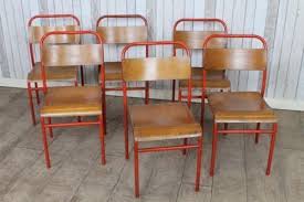 Original Vintage Industrial Stacking Chairs With Red Frame Retro Chairs For Sale Chair Chair Design