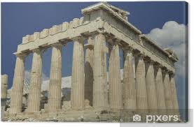 La oleada migratoria de grupos que conformaron las poblaciones griegas, propiamente dichas, llegaron probablemente desde el norte y se asentaron en el territorio balcánico, alrededor del 1800 a. Leinwandbild Parthenon Akropolis Atenas Grecia Antigua Pixers Wir Leben Um Zu Verandern