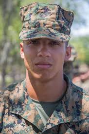 Pfc. Juan D. Betances, honor graduate for Platoon 3030,