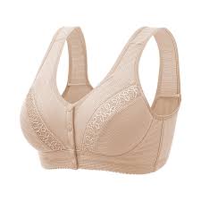 Old Lady Push Up Daisy Open Front Bra Bras for Older Women Straps Elderly  Front Closing with Sagging Breasts No Underwire Full-Coverage Uplift Cotton  Cute Senior Everyday Wear 2024 Snap Front -