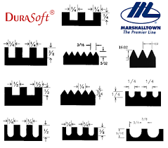 floor tile notched trowel size for floor tile