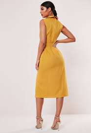 .nike blazer jaune moutarde,vente chaussures baskets nike blazer jaune moutarde pas cher. Robe Blazer Sans Manches Jaune Moutarde Avec Ceinture Missguided