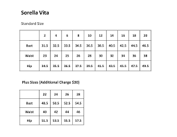 Bridal Dress Size Chart Visittelemark Net