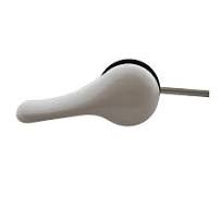 White Nylon Flush Handle for Front mount (8-inch rod) - NuFlush