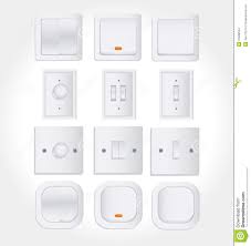 Wall Switch And Light Switch Stock Vector Illustration Of Electricity Press 24938044