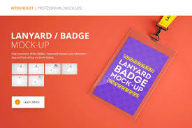 Lanyard Name Tag Badge Mockup Mockup Templates Name Tags Business Card Logo