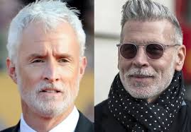 It's almost like trying to hit a bullseye with a. Grey Hair Men Dyed Novocom Top