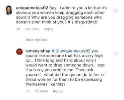 Of course, tiwa has come up with so many hit songs back to back but then, seyi shay is still on top of her game as she continues to endear more and more fans to herself. Seyi Shay On Tiwa Savage Ask Yourself What She Did To Us The Dabigal Blog