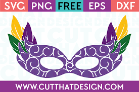 Download Free Svg Flourish Mardi Gras Mask Design Cut That Design