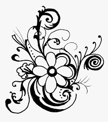 Clip art dinosaur art wall decor wall decals dinosaur wall decals cute designs custom color design. Black And White Flower Border Clipart Floral Border Designs Clip Art Black N White Hd Png Download Kindpng