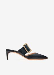 Entièrement bleu marine, son signe distinctif est. Jemina Escarpins Pour Femme Cuir Bleu Marine Bally
