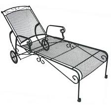 Wrought Iron Chaise Lounges At Brookstone Buy Now Lounge Chair Outdoor Outdoor Chaise Lounge Chair Metal Outdoor Furniture