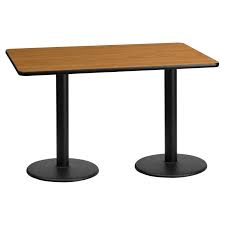 Start by roughing up the tables glossy finish to give the adhesive a good surface to stick to. Flash Furniture 30 X 60 In Rectangular Laminate Dining Table With Dual Round Bases Dining Table Laminate Table Top Dining Table Top