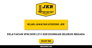 Pembantu tadbir (pengkeranian/operasi) gred n17 3. Permohonan Jawatan Kosong Di Jabatan Kerja Raya Jkr 215 Kekosongan Seluruh Malaysia