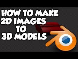 How To Convert 2d Images To 3d Models Objects In Blender In 5 Minutes For Free 2016 Youtube Tech Logos 3d Model Image