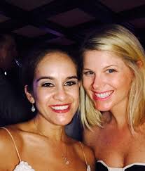 Beautiful bride with her ladies