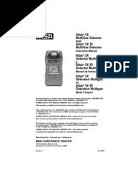 Exclusive safety features like motion and instant alert makes the altair 5x gas detector ideal for applications such as entering. Manual De Instrucciones Detector Multigas Altair 5x Es Pdf Electromagnetic Interference Battery Charger