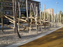Madrid Rio By West 8 Natural Playground Urban Landscape Playground