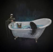 Vanessa Stockard Kevin The Kitten In 2020 Black Cat Painting Cat Painting Cute Art