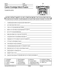 Micah parsons is the cowboys rookie making headlines, but dt osa odighizuwa deserves more attention odighizuwa is a consistent performer in pushing the pocket and that's allowed. Calvin Coolidge Word Search Worksheet And Printable Vocabulary Puzzles